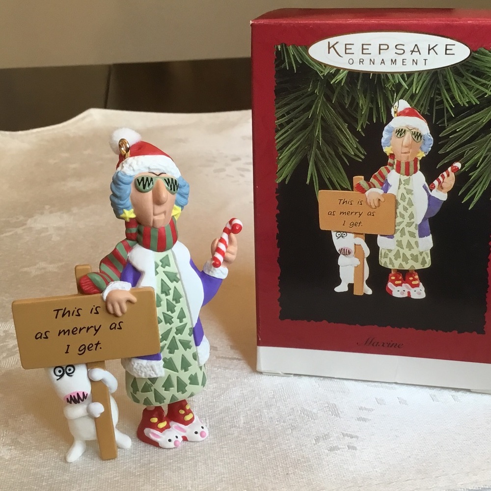2 for $15! Hallmark Ornament - 1996 Maxine